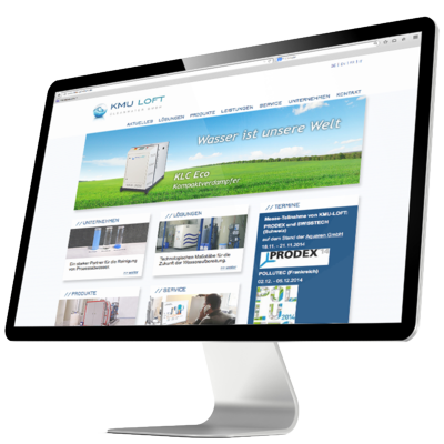 Neue Website der KMU LOFT Cleanwater GmbH – entwickelt von der atw:kommunikation (2013) Neue Website der KMU LOFT Cleanwater GmbH – entwickelt von der atw:kommunikation (2013)